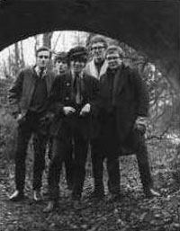 A first publicity shot of 'Those Without', taken at the Wandlebury Ring (Gog Magog Hills) late 1963